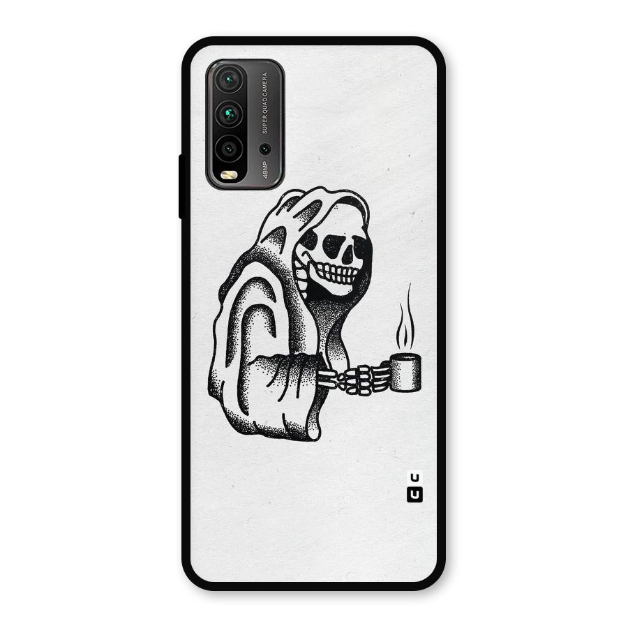 Dead But Coffee Metal Back Case for Redmi 9 Power