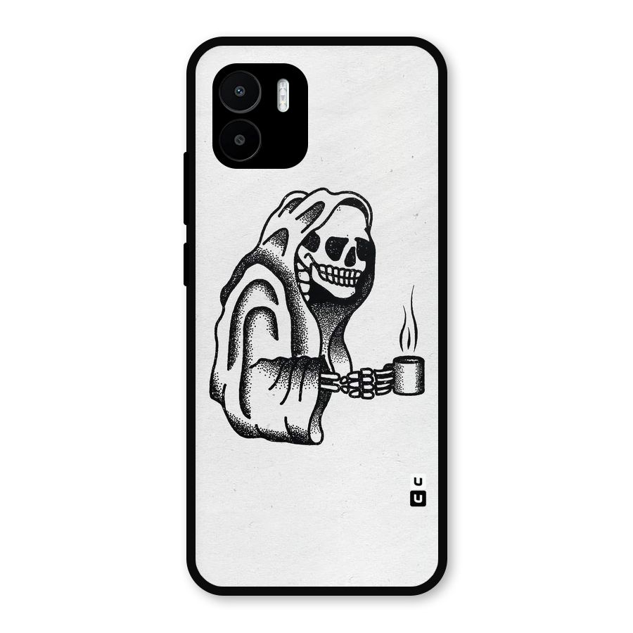 Dead But Coffee Metal Back Case for Redmi A1