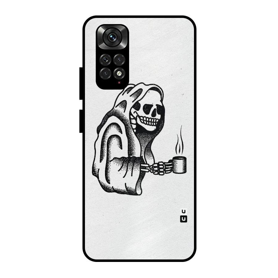 Dead But Coffee Metal Back Case for Redmi Note 11 Pro