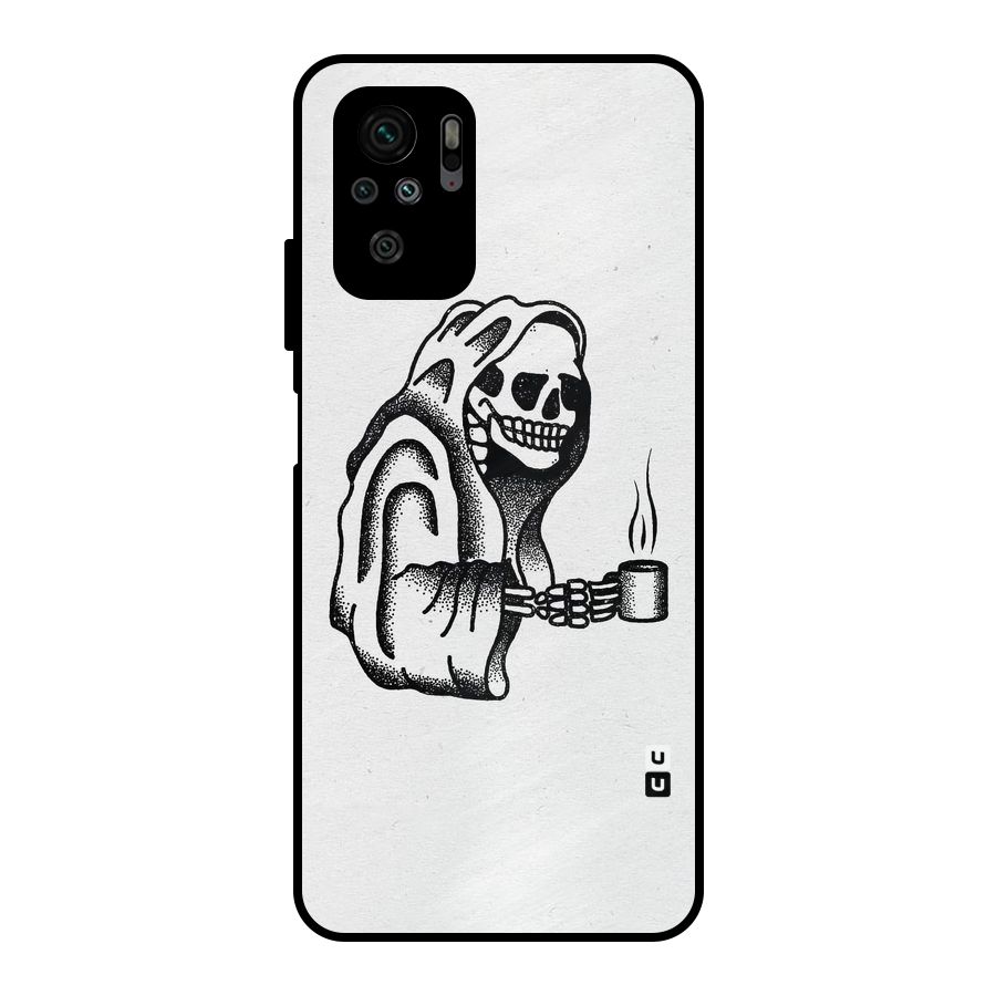 Dead But Coffee Metal Back Case for Redmi Note 11 SE