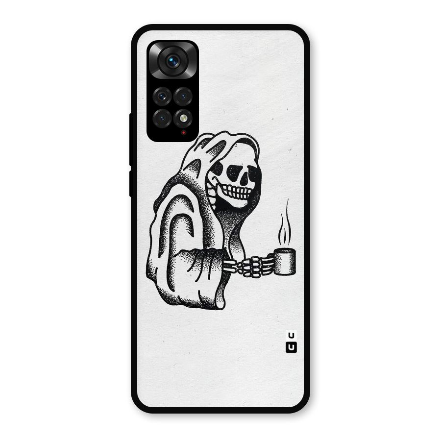 Dead But Coffee Metal Back Case for Redmi Note 11s