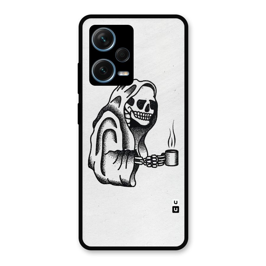 Dead But Coffee Metal Back Case for Redmi Note 12 Pro Plus 5G