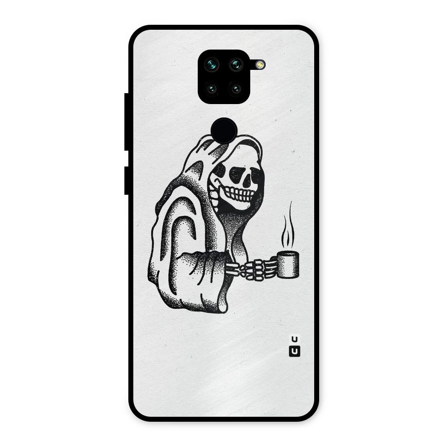 Dead But Coffee Metal Back Case for Redmi Note 9