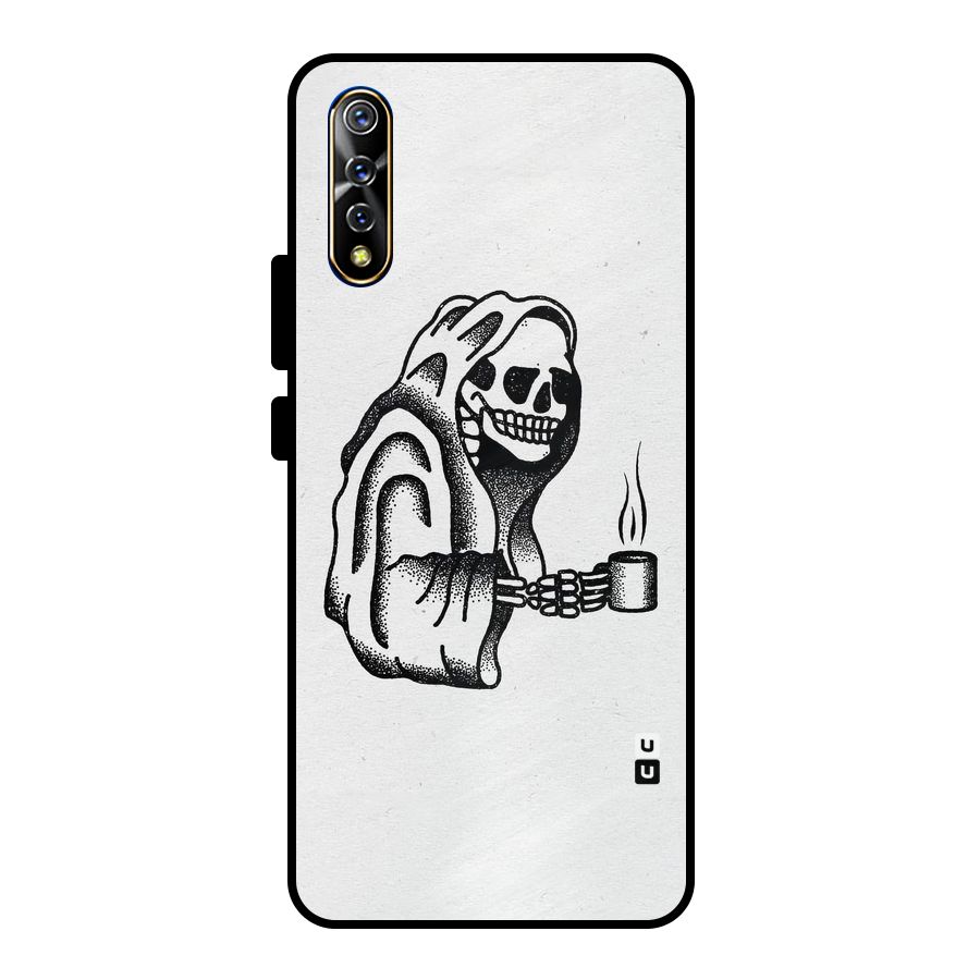 Dead But Coffee Metal Back Case for Vivo S1