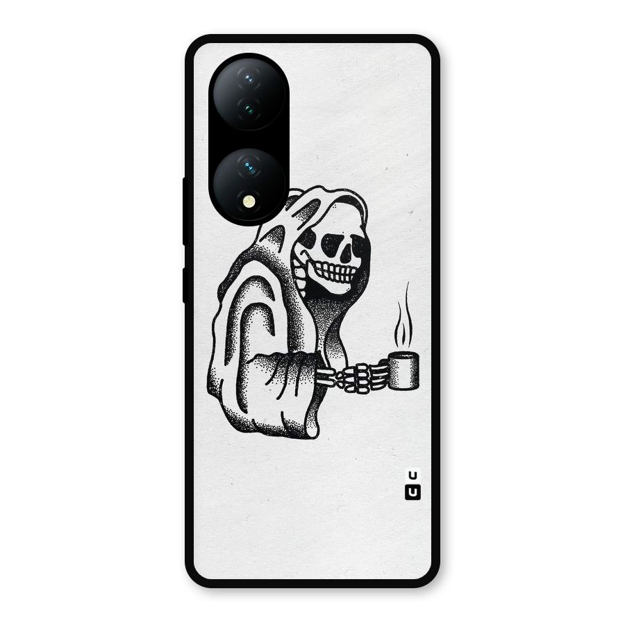 Dead But Coffee Metal Back Case for Vivo T2