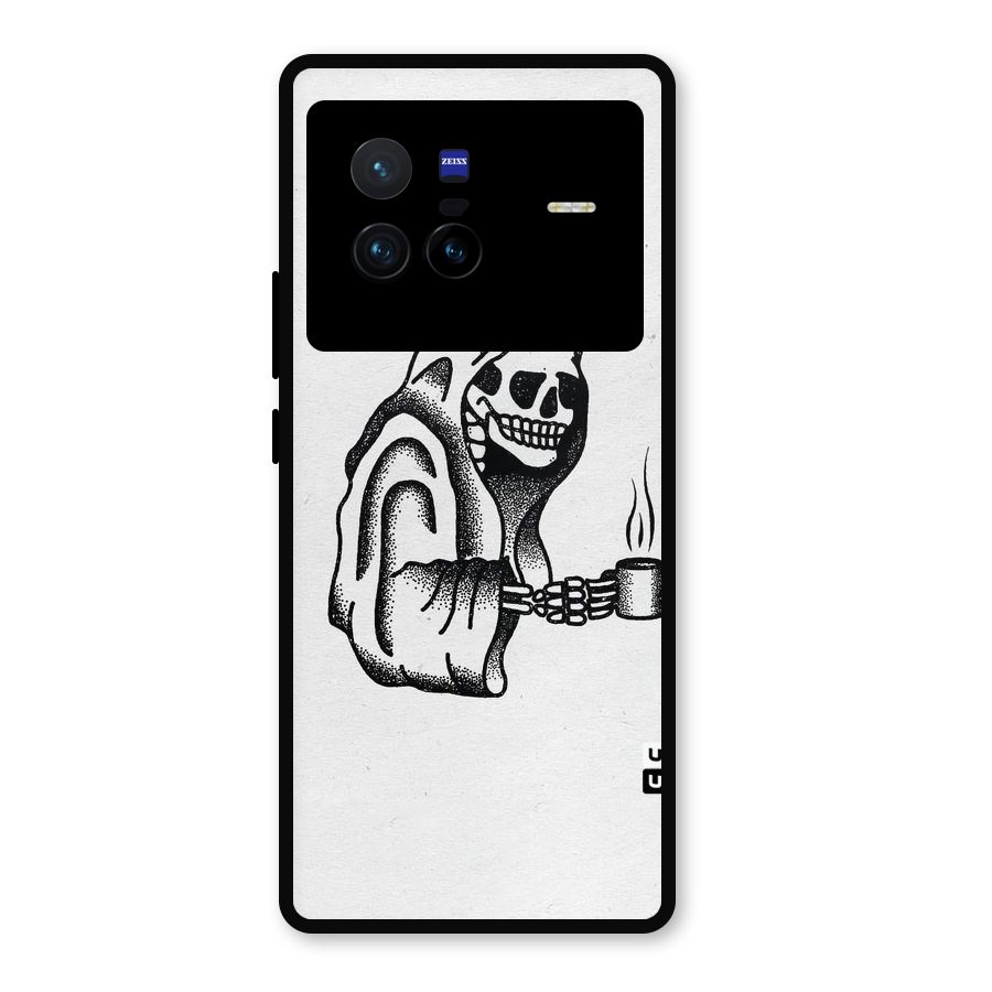 Dead But Coffee Metal Back Case for Vivo X80