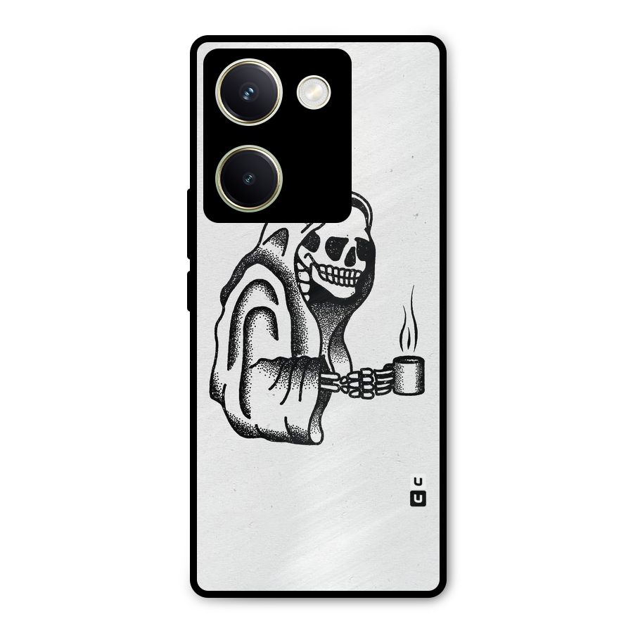 Dead But Coffee Metal Back Case for Vivo Y200 Pro