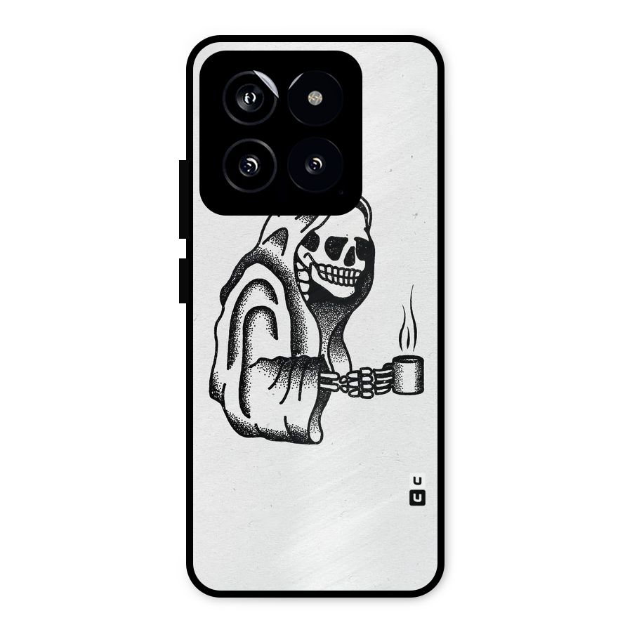 Dead But Coffee Metal Back Case for Xiaomi 14