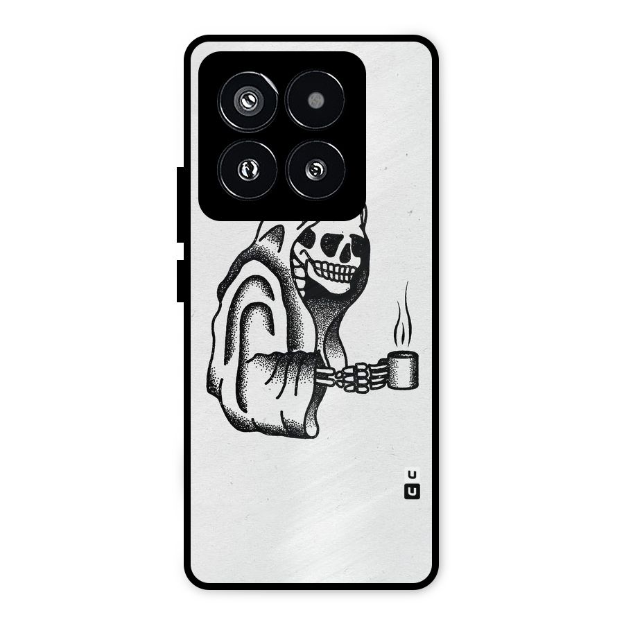 Dead But Coffee Metal Back Case for Xiaomi 14 Pro