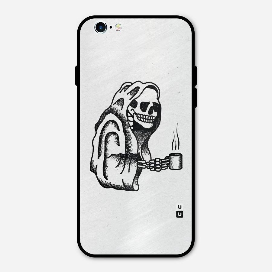 Dead But Coffee Metal Back Case for iPhone 6 6s