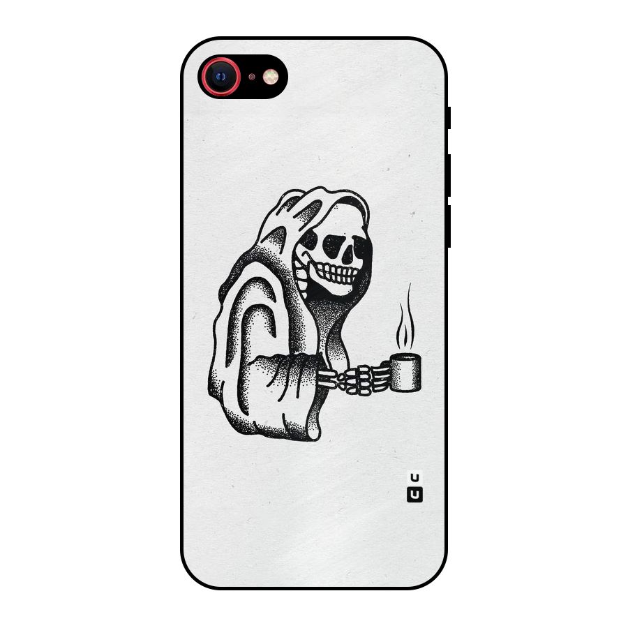 Dead But Coffee Metal Back Case for iPhone 7