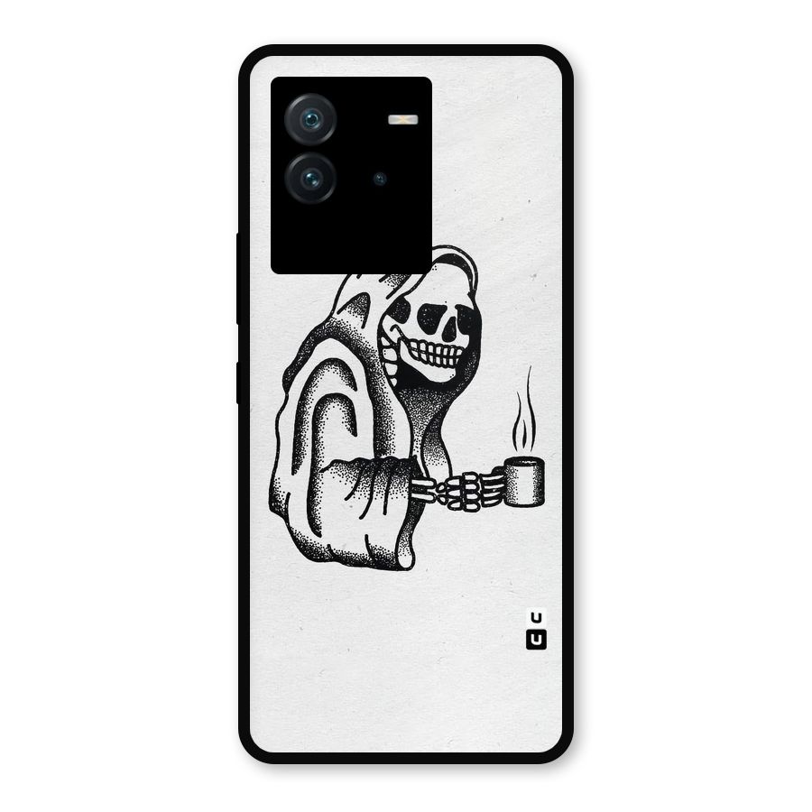 Dead But Coffee Metal Back Case for iQOO Neo 6 5G