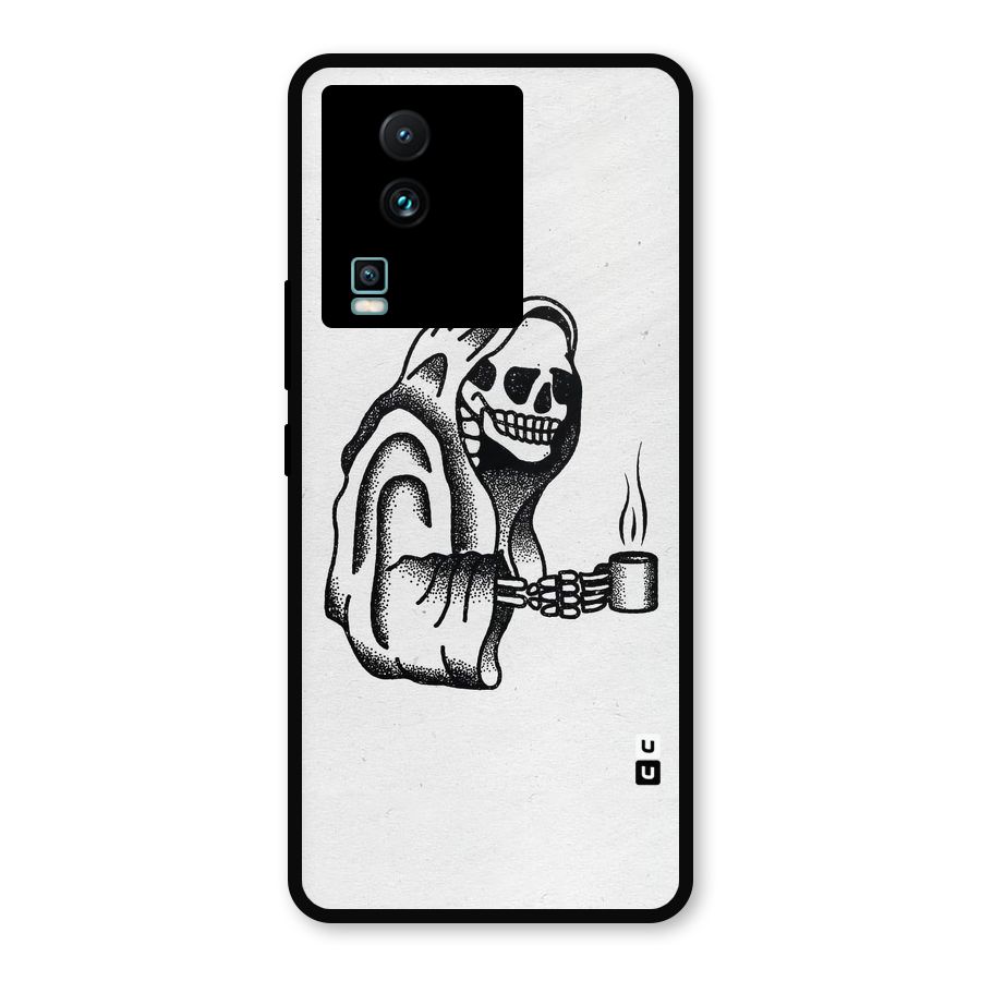 Dead But Coffee Metal Back Case for iQOO Neo 7
