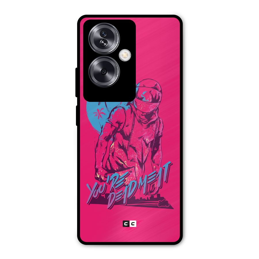 Dead Meat Metal Back Case for Oppo A79 5G