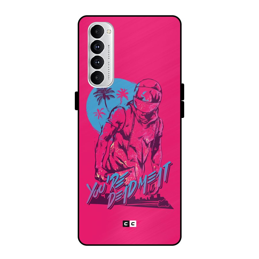 Dead Meat Metal Back Case for Oppo Reno4 Pro