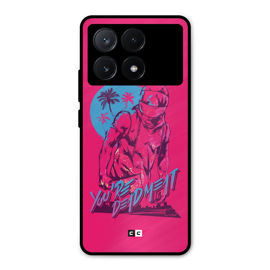 Dead Meat Metal Back Case for Poco X6 Pro