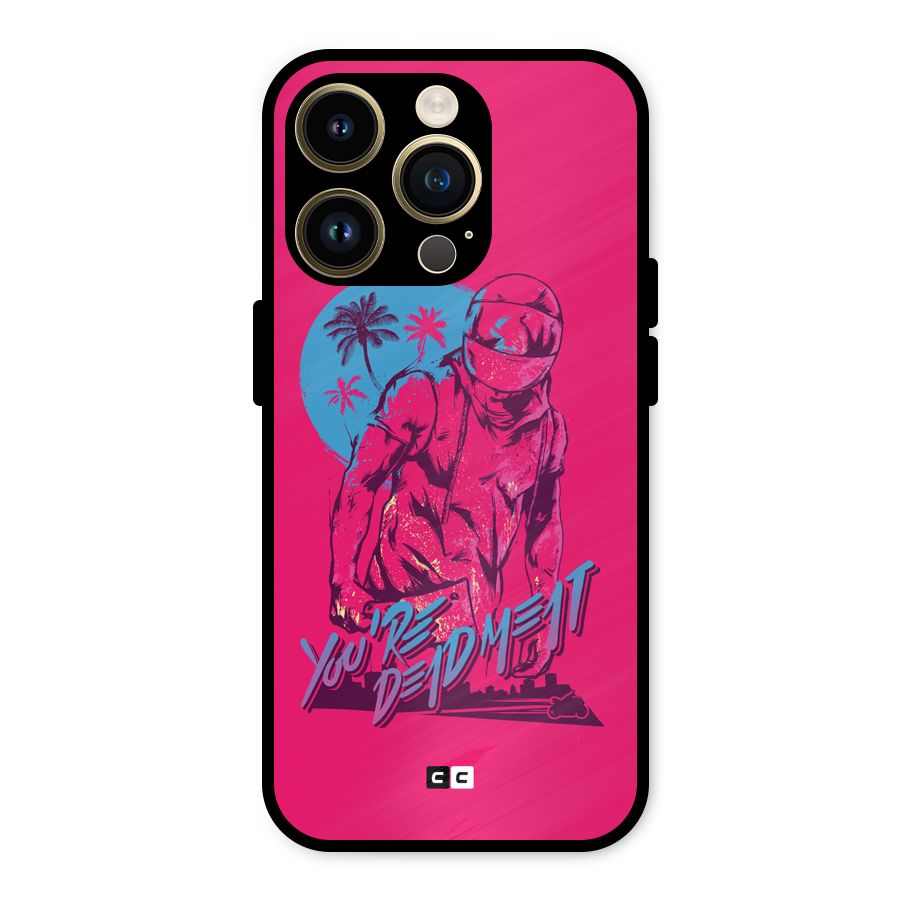 Dead Meat Metal Back Case for iPhone 14 Pro