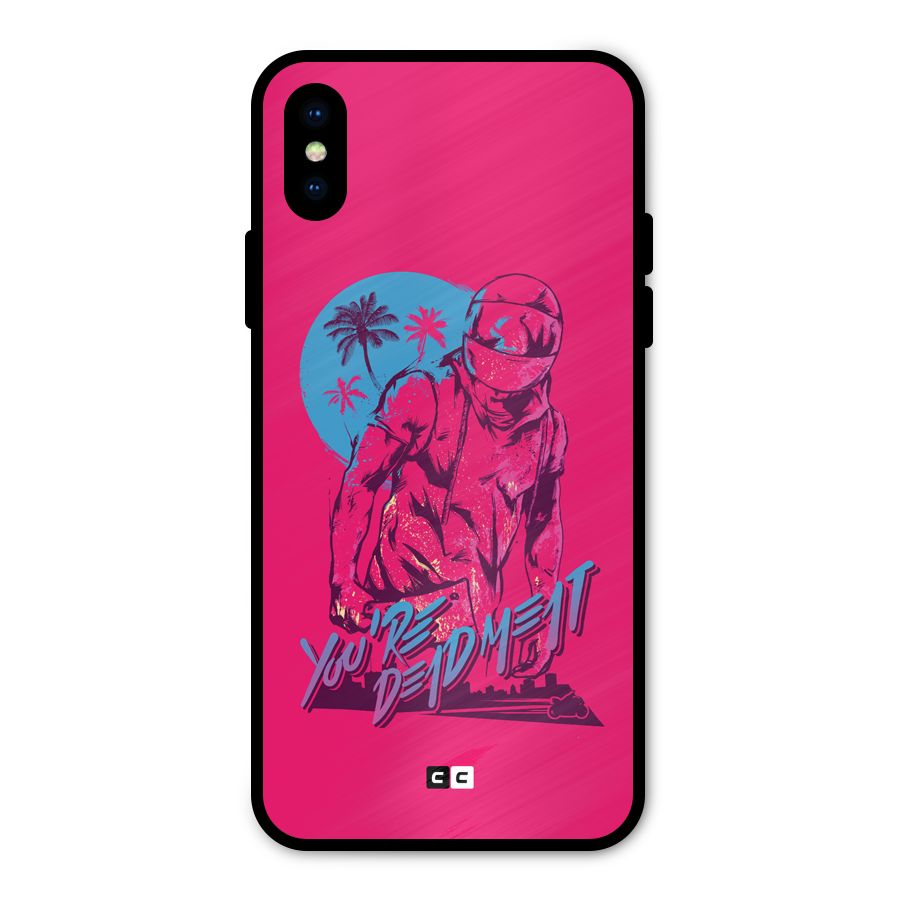 Dead Meat Metal Back Case for iPhone XS