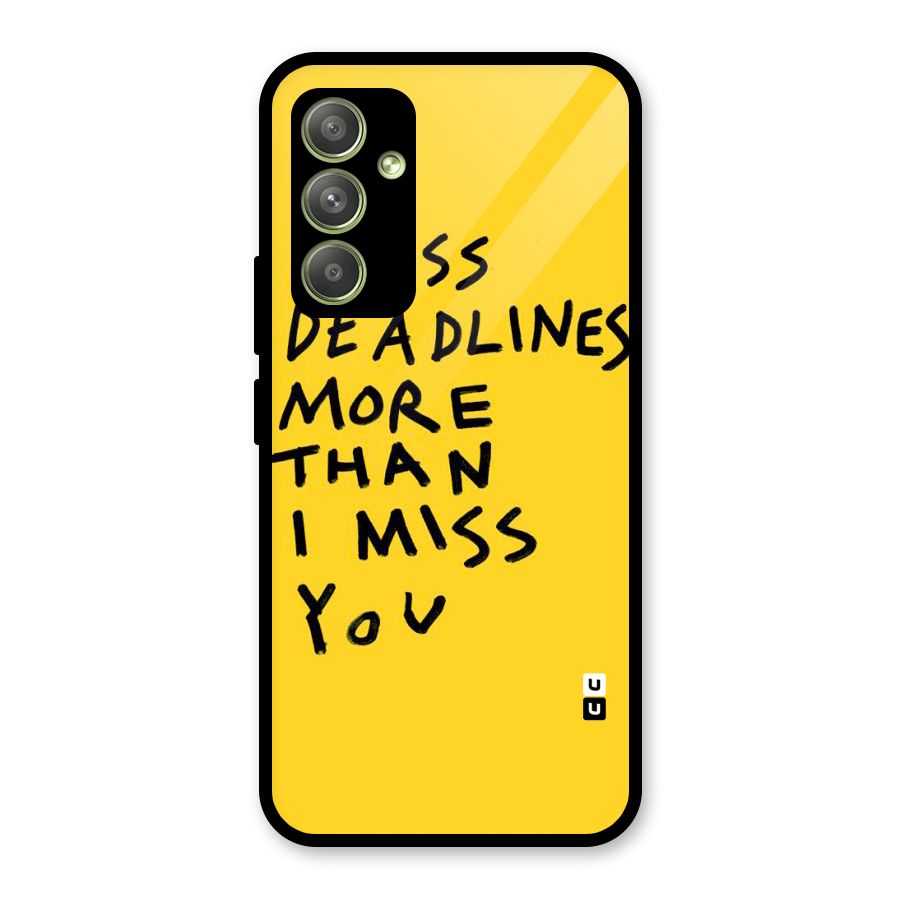 Deadlines Glass Back Case for Galaxy A54