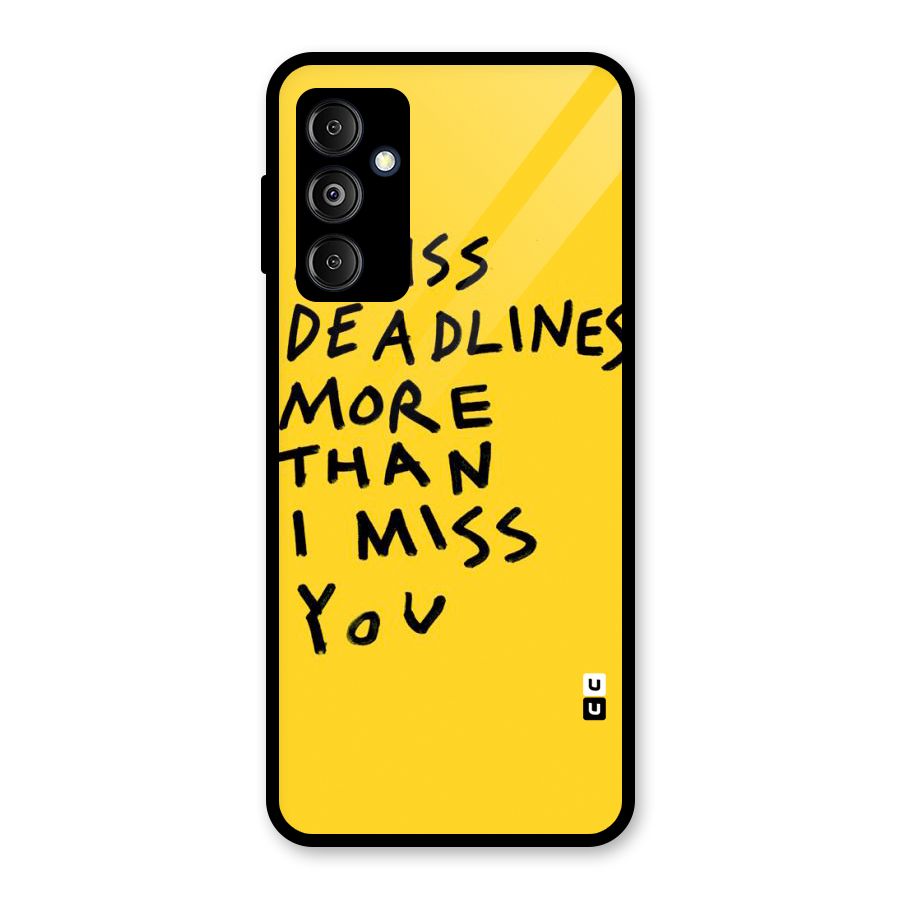 Deadlines Glass Back Case for Galaxy M14 5G