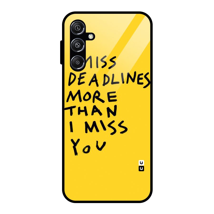 Deadlines Glass Back Case for Galaxy M34 5G