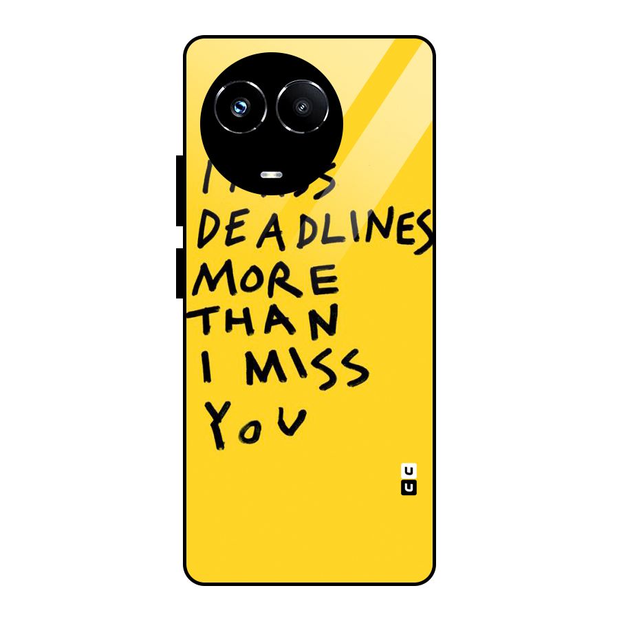Deadlines Glass Back Case for Realme 11X