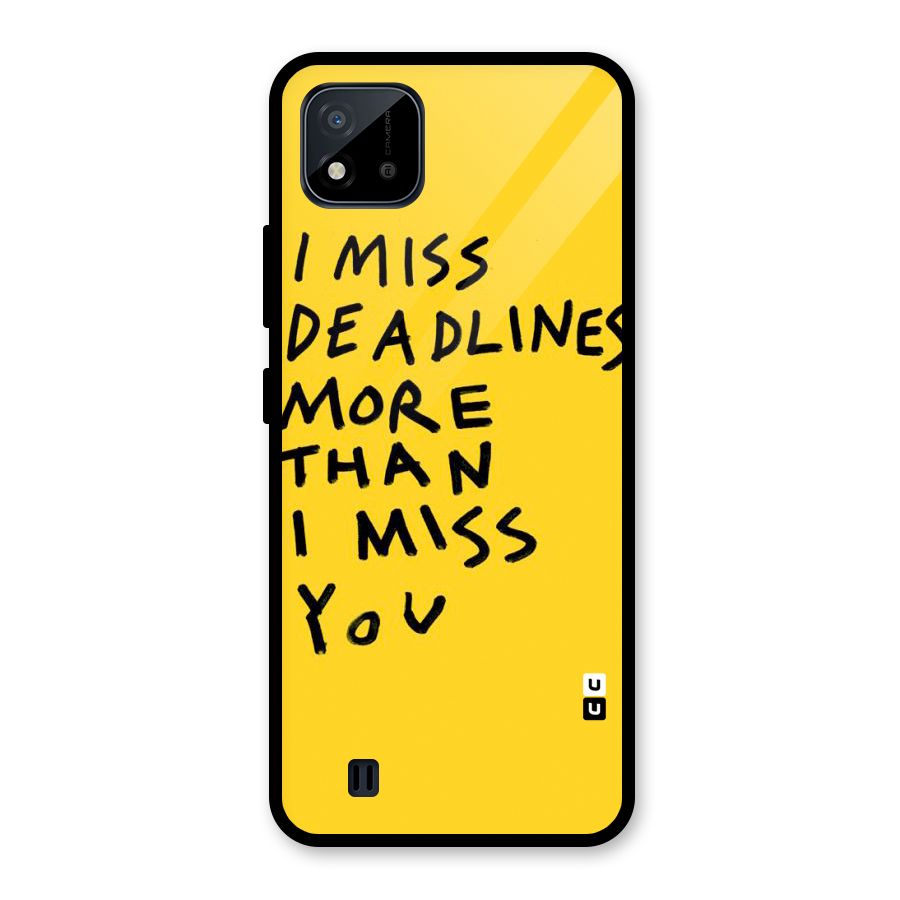 Deadlines Glass Back Case for Realme C11 2021