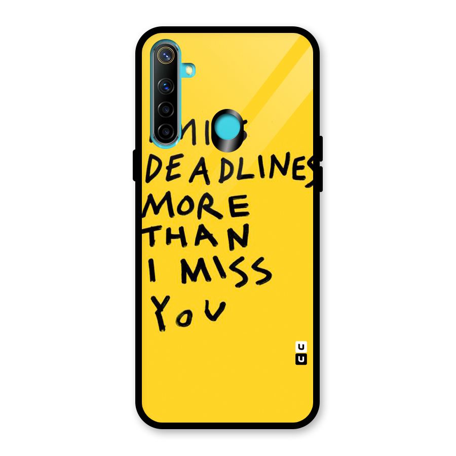 Deadlines Glass Back Case for Realme Narzo 10