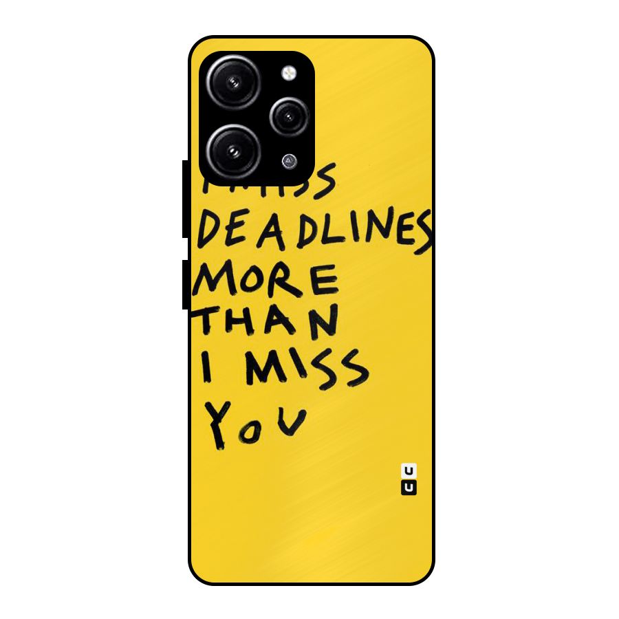 Deadlines Glass Back Case for Redmi 12 4G