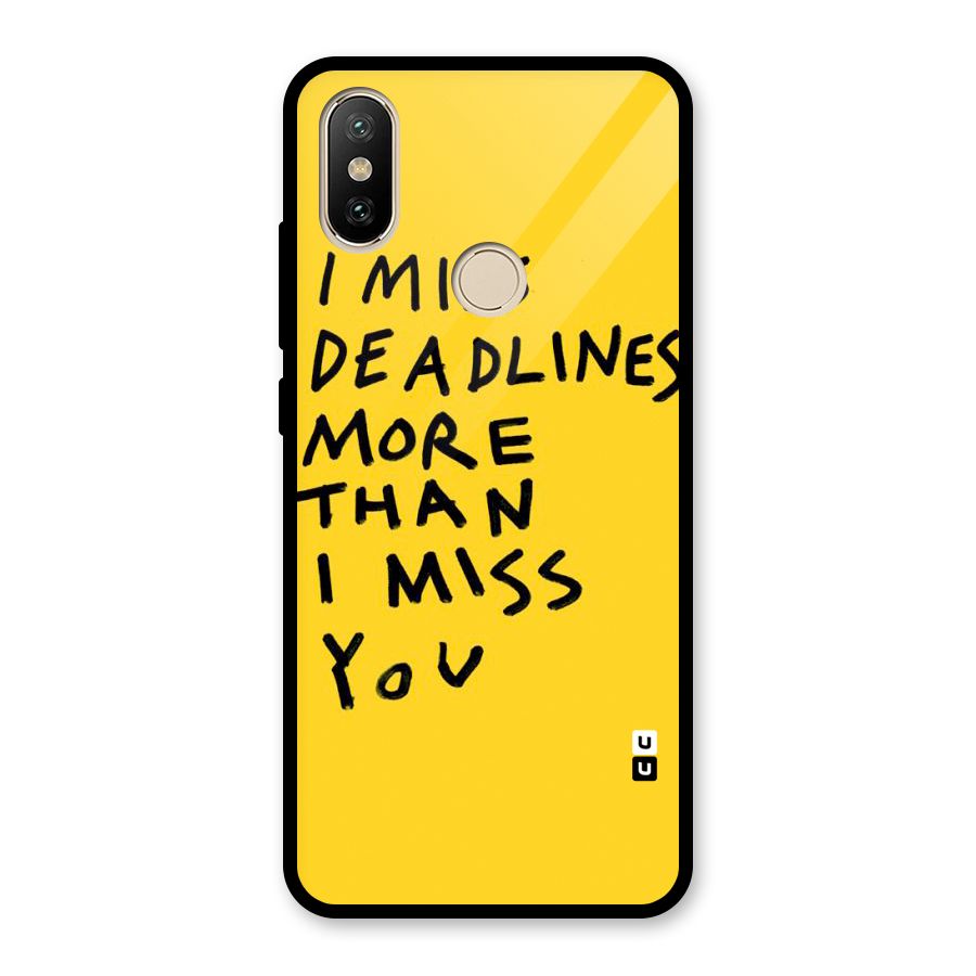 Deadlines Glass Back Case for Redmi A2
