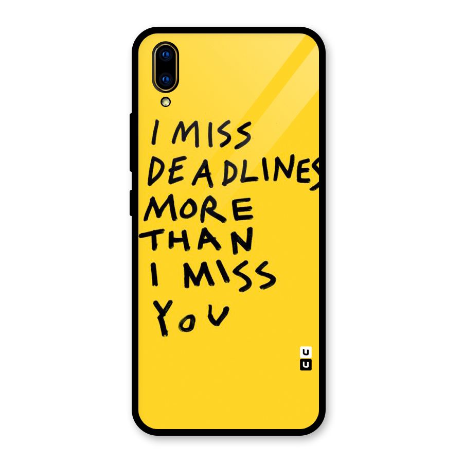 Deadlines Glass Back Case for Vivo V11 Pro