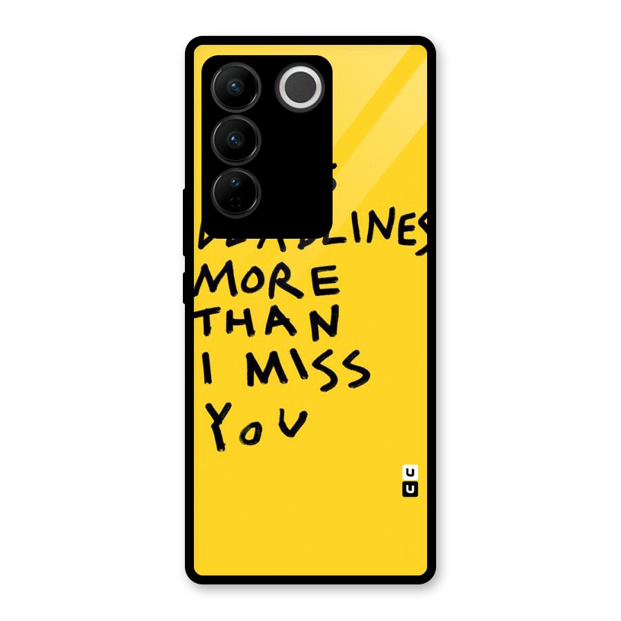 Deadlines Glass Back Case for Vivo V27 Pro