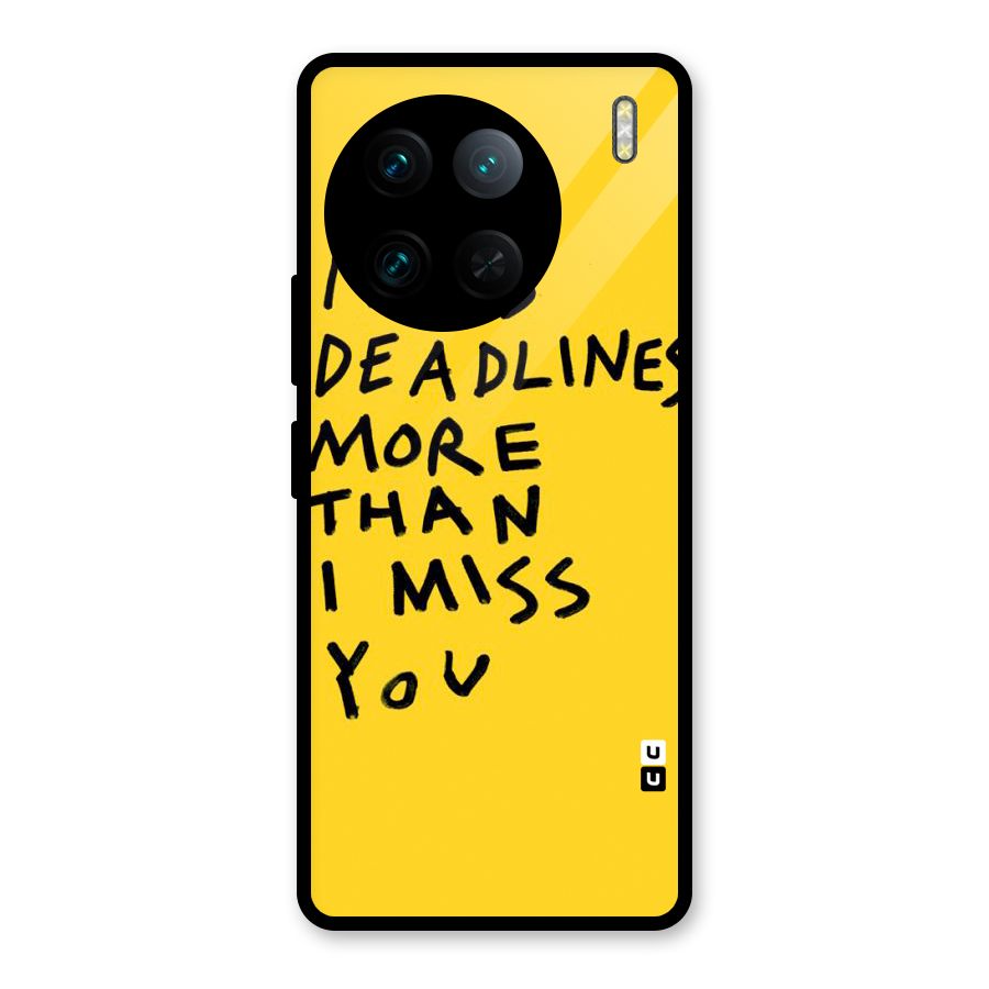 Deadlines Glass Back Case for Vivo X90 Pro