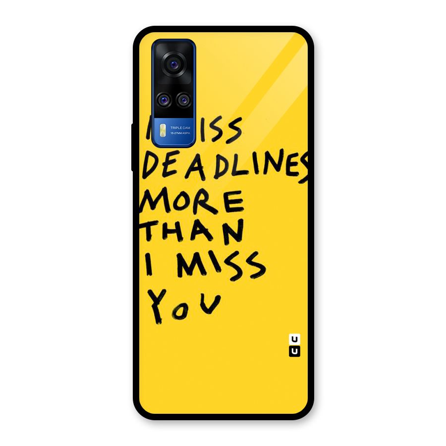 Deadlines Glass Back Case for Vivo Y31