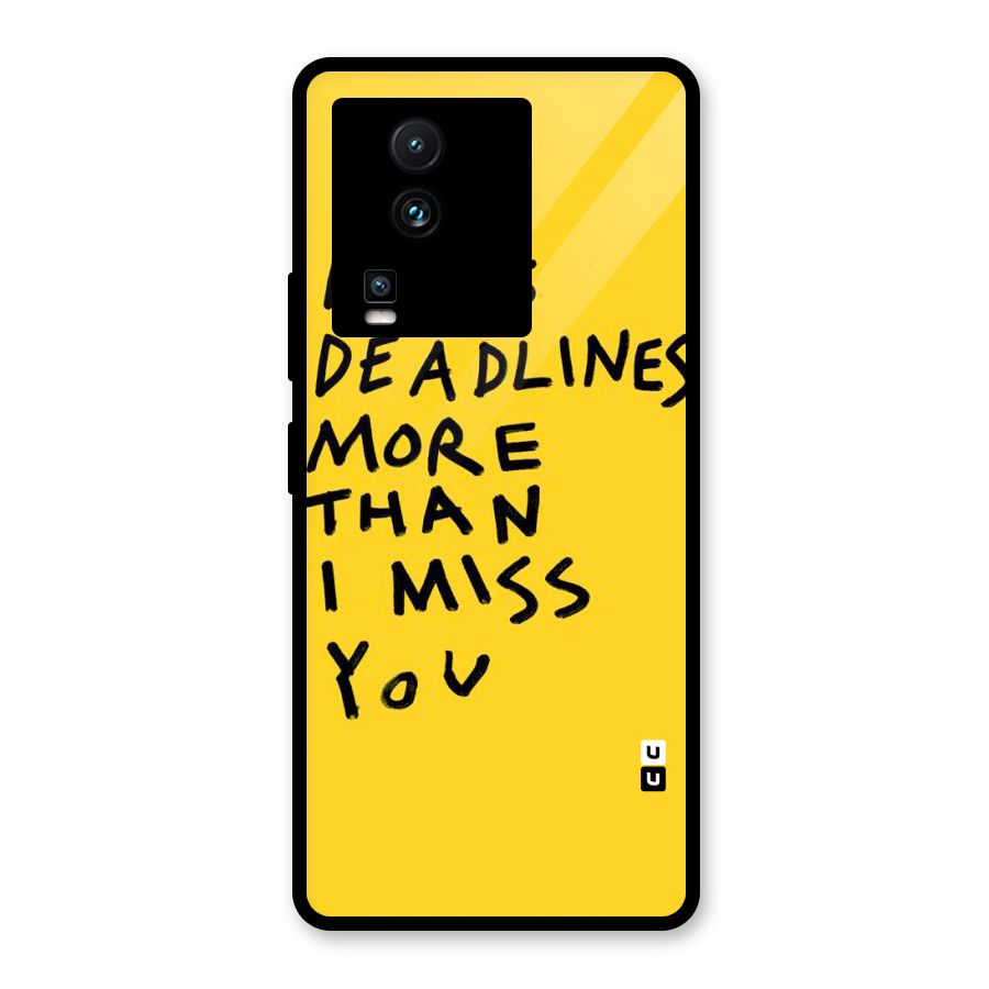Deadlines Glass Back Case for Vivo iQOO Neo 7 Pro