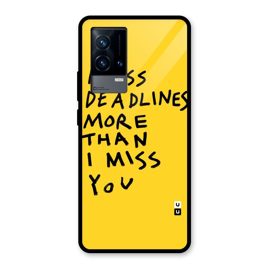 Deadlines Glass Back Case for iQOO 9 5G