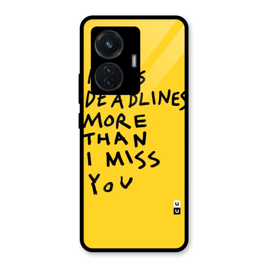Deadlines Glass Back Case for iQOO Z6 44W