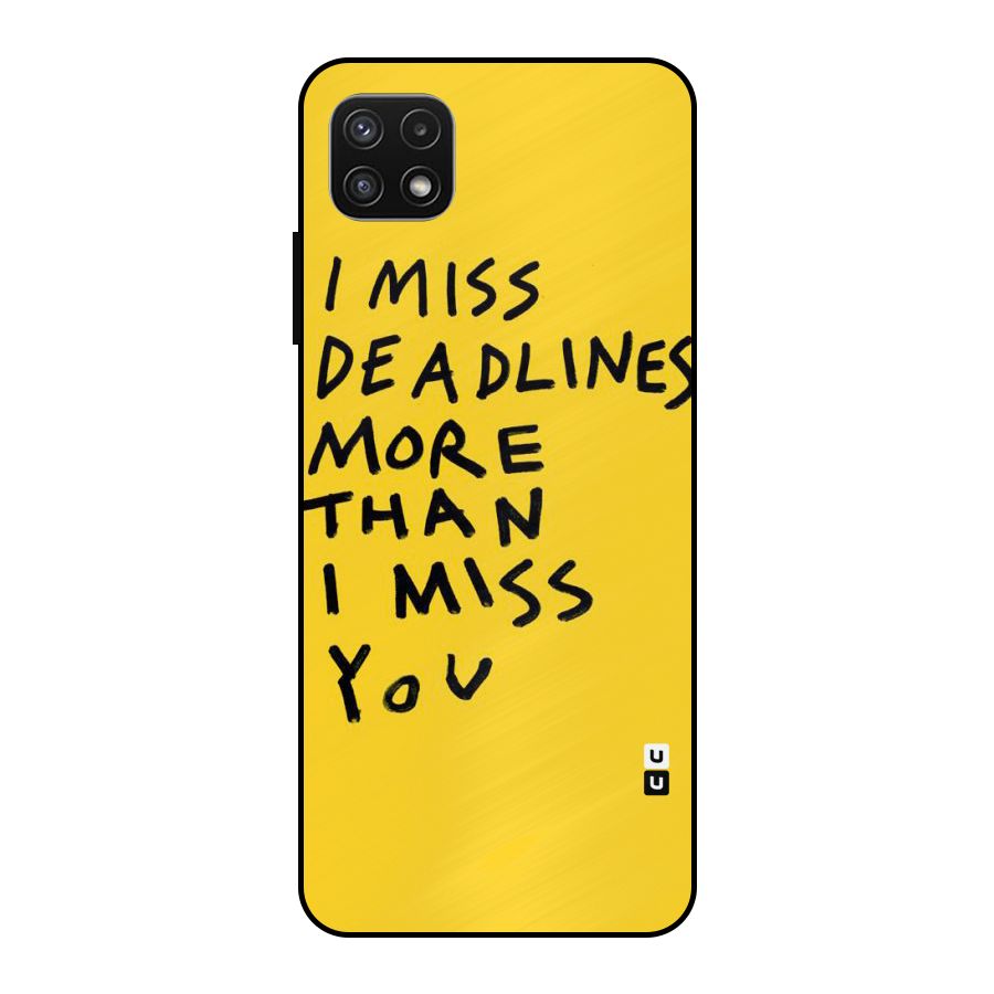 Deadlines Metal Back Case for Galaxy A22 5G