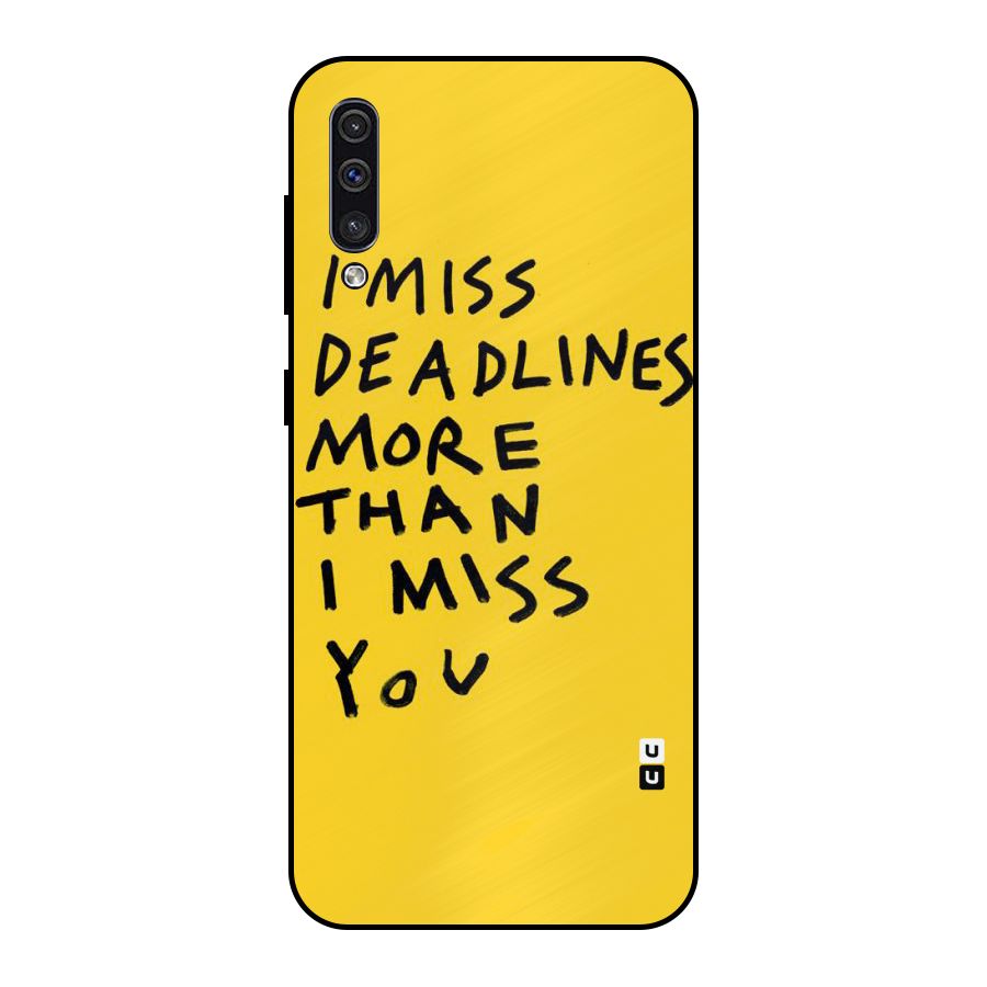 Deadlines Metal Back Case for Galaxy A30s