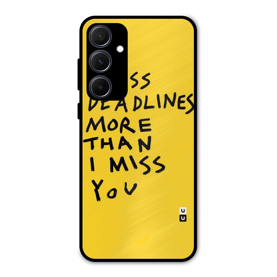 Deadlines Metal Back Case for Galaxy A35