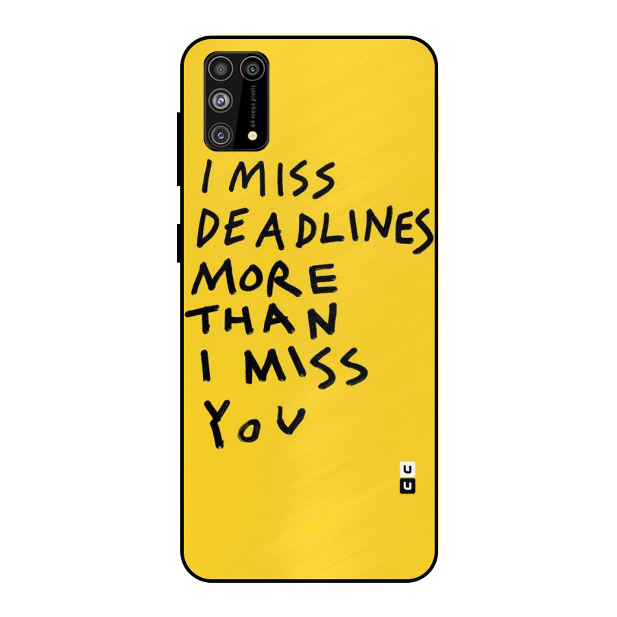 Deadlines Metal Back Case for Galaxy F41