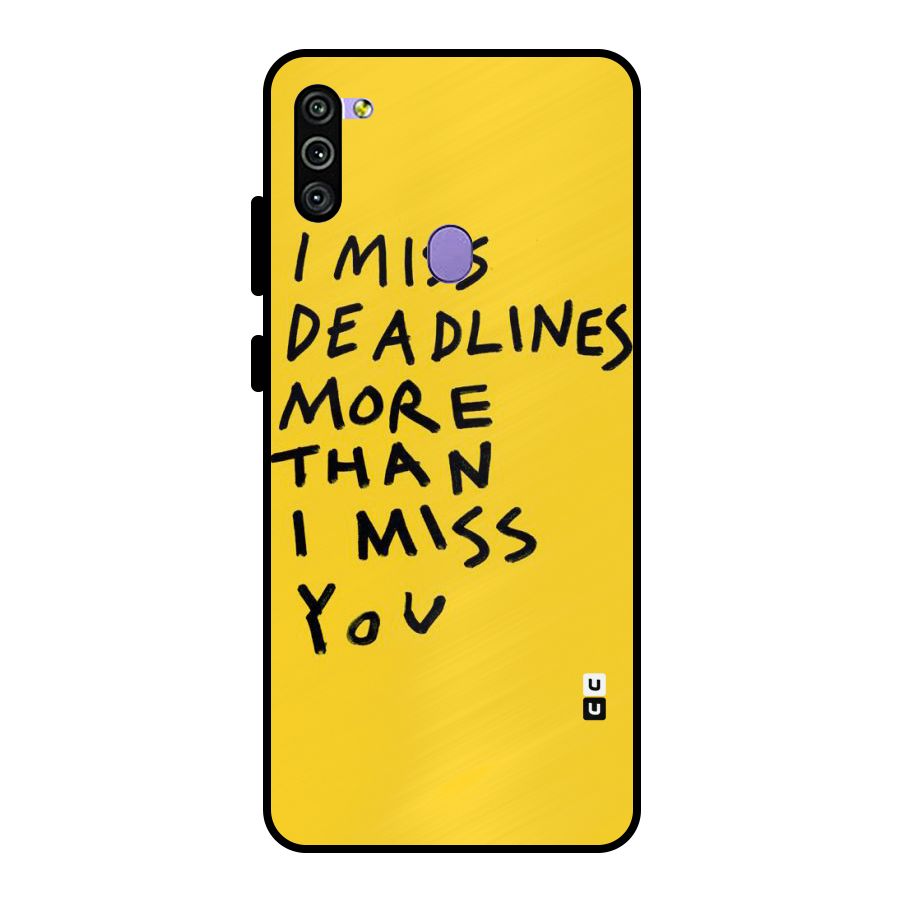 Deadlines Metal Back Case for Galaxy M11