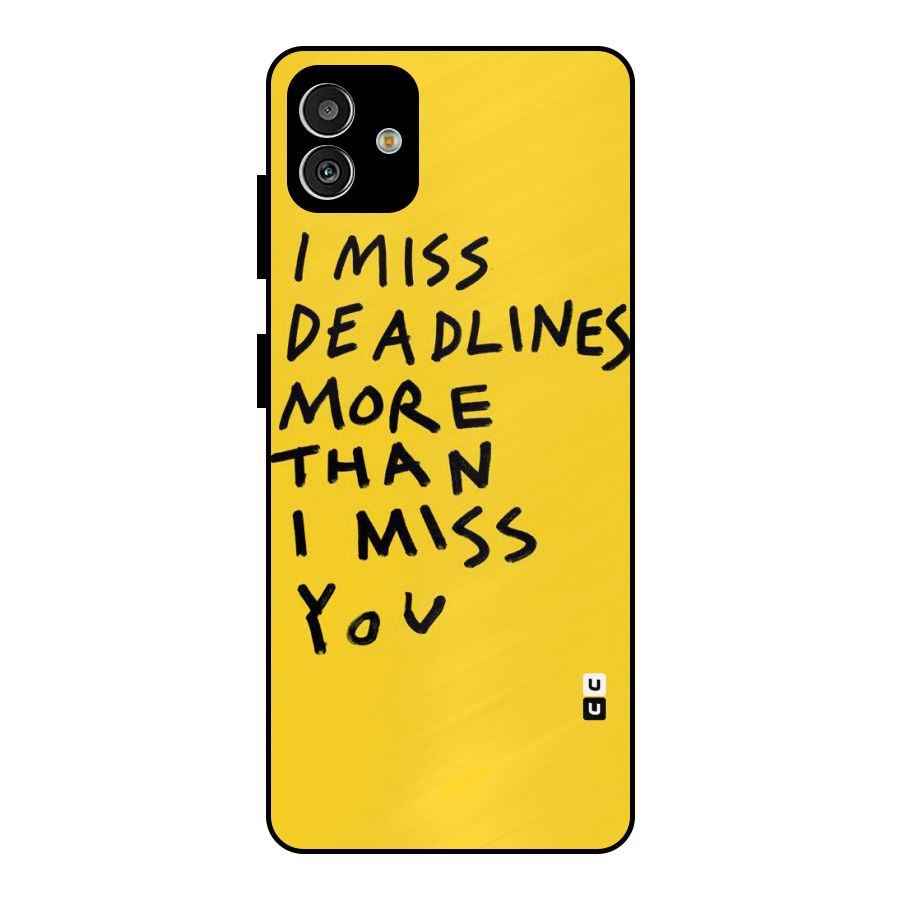 Deadlines Metal Back Case for Galaxy M13 5G