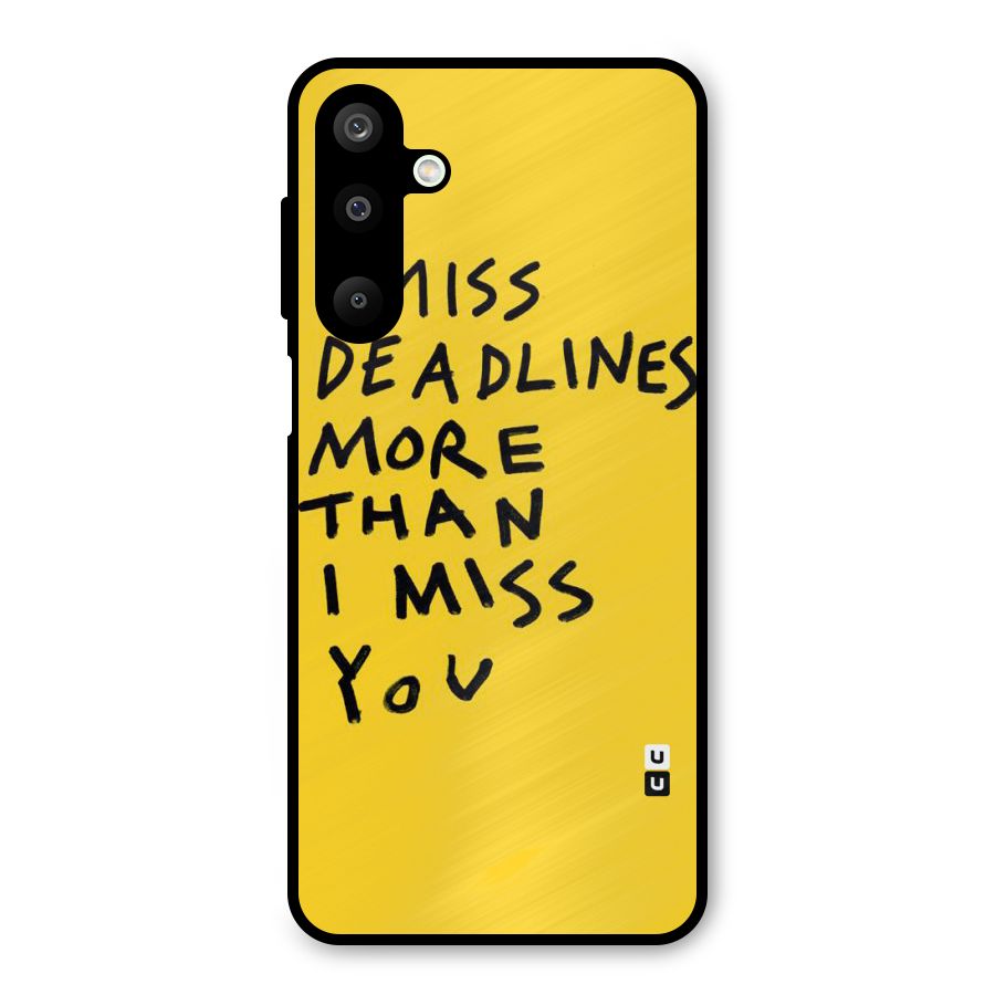 Deadlines Metal Back Case for Galaxy M16