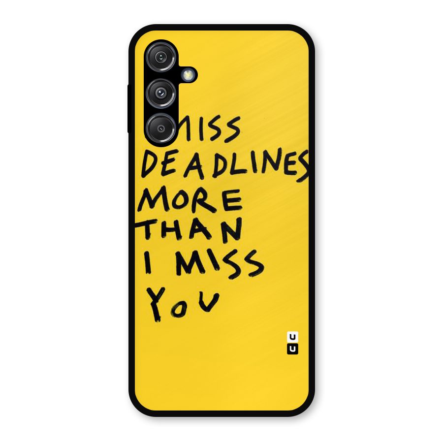 Deadlines Metal Back Case for Galaxy M34 5G