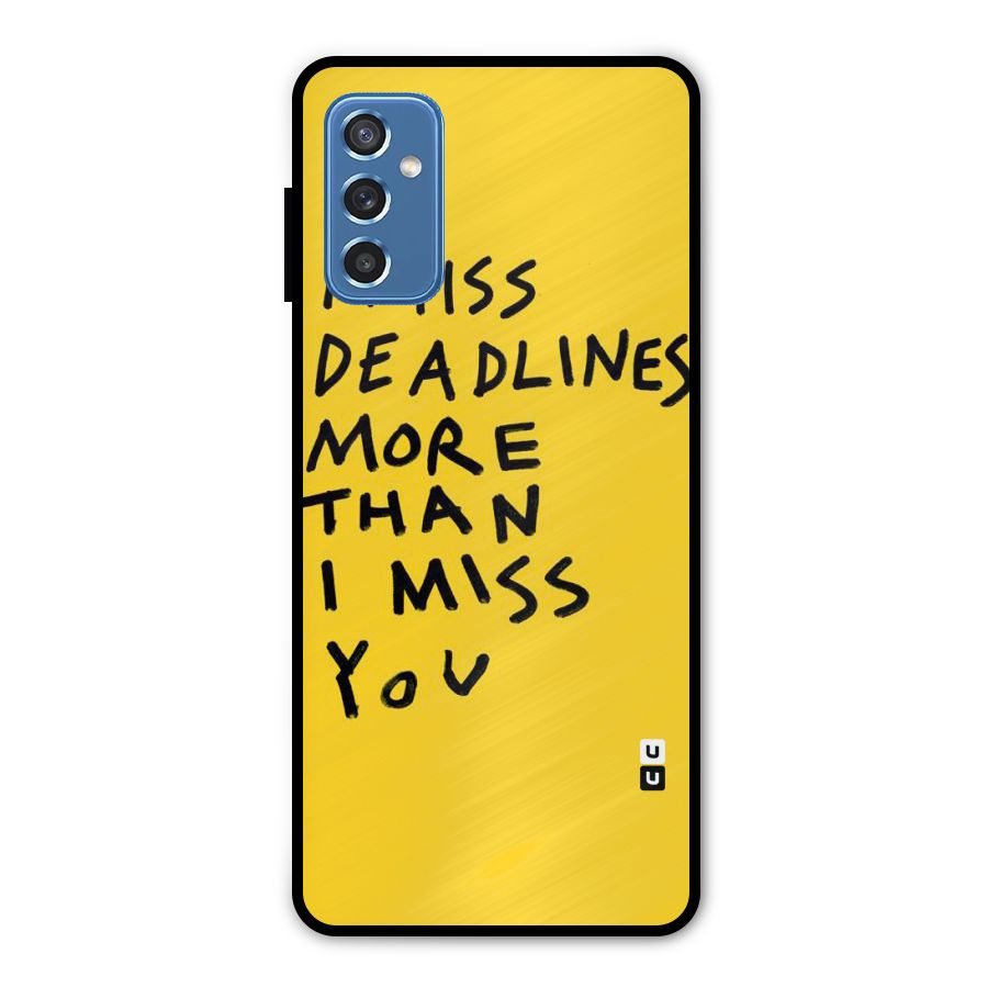 Deadlines Metal Back Case for Galaxy M52 5G