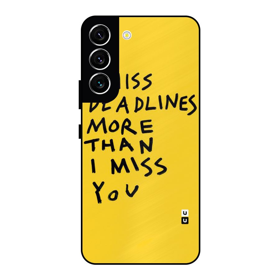 Deadlines Metal Back Case for Galaxy S22 5G