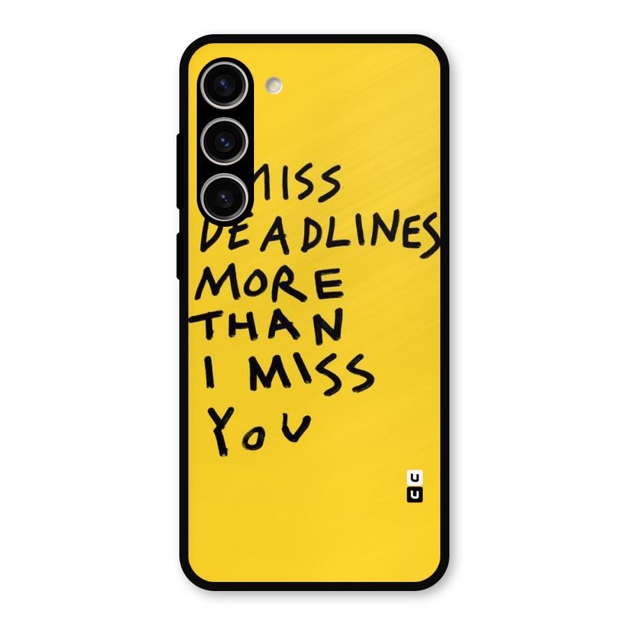 Deadlines Metal Back Case for Galaxy S23 Plus