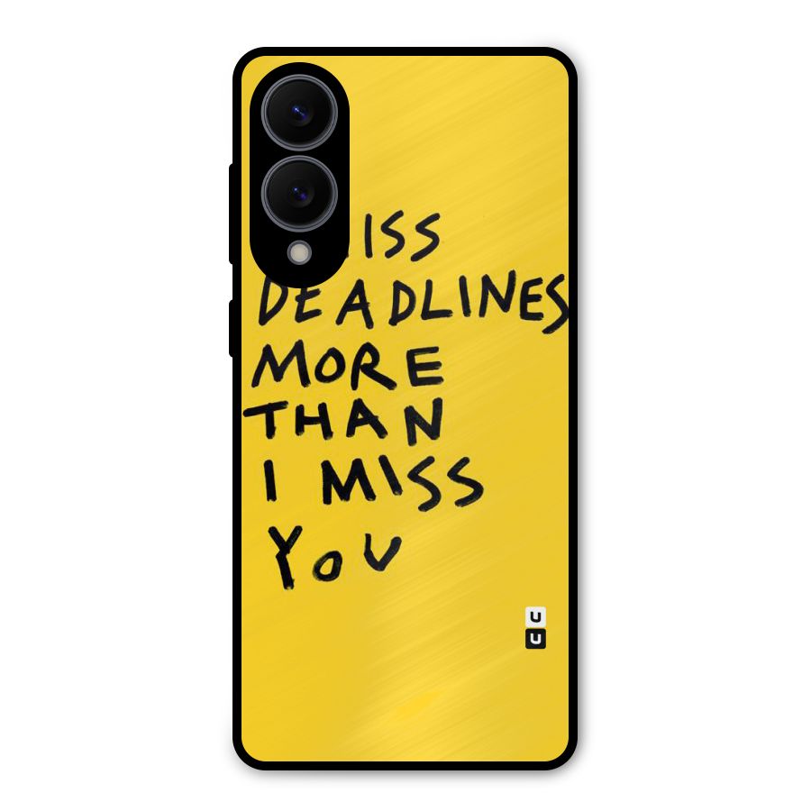 Deadlines Metal Back Case for Galaxy S25 Edge