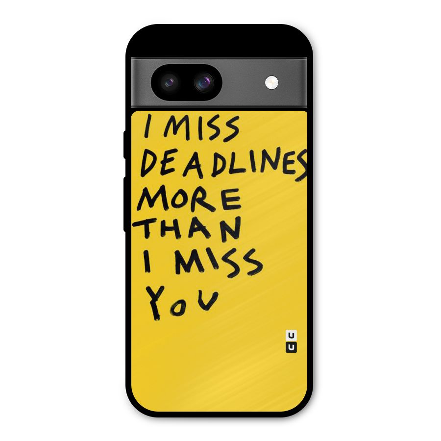 Deadlines Metal Back Case for Google Pixel 8a
